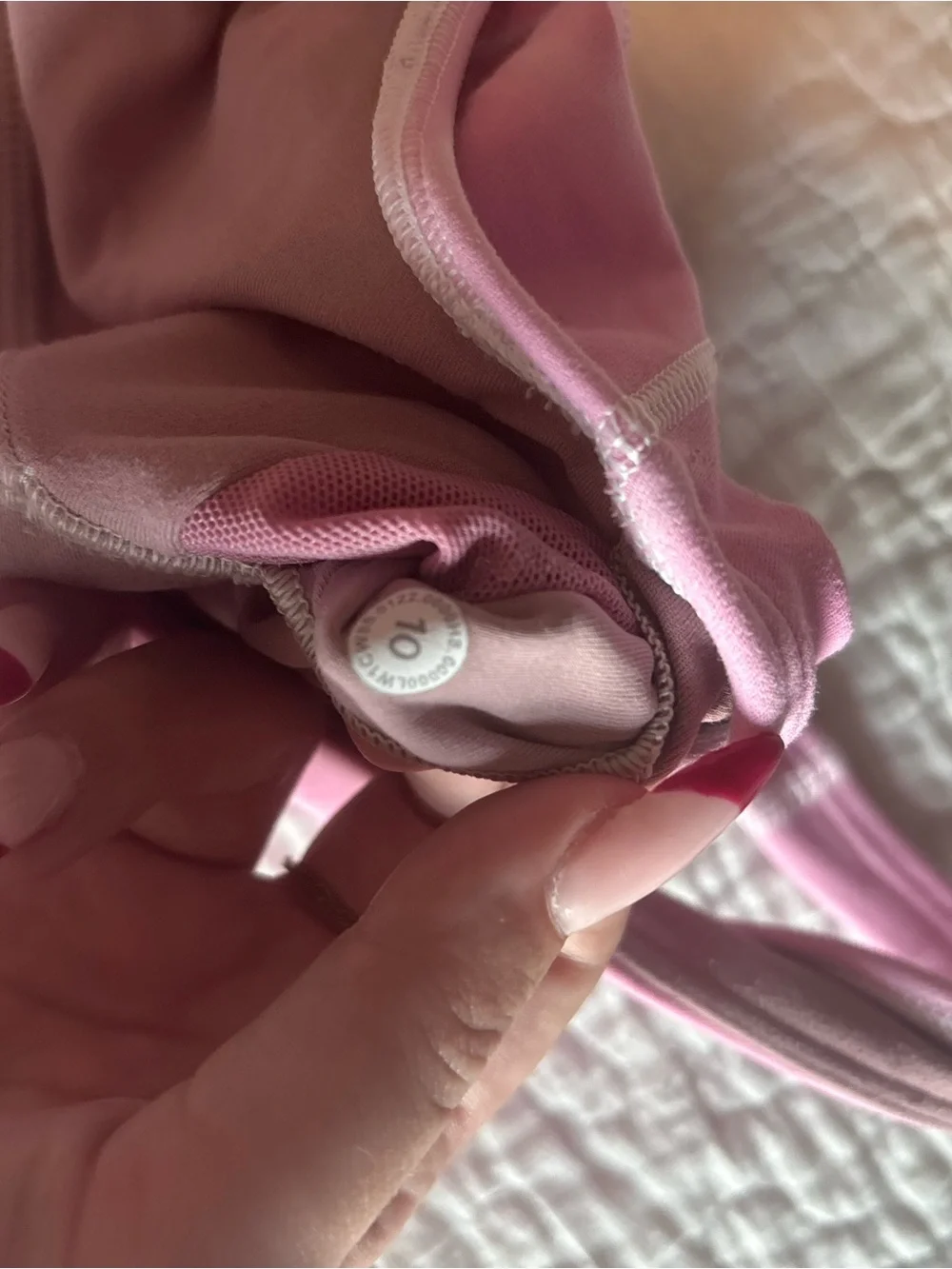 lululemon athletica Pink Slim-Strap Crop Tank